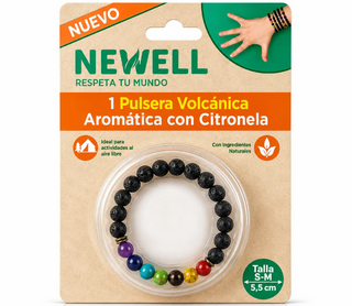 PULSERA VOLCÁNICA CON CITRONELLA - Talla L